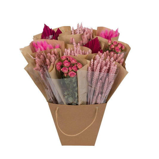 Getrocknete Blumen - Dried Mono Mix - Pink - ↨50cm