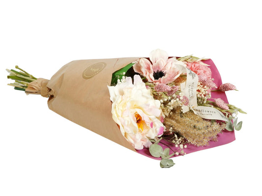 Getrocknete Blumen & Seide - Dried & Silk Peony Love - ↨55cm