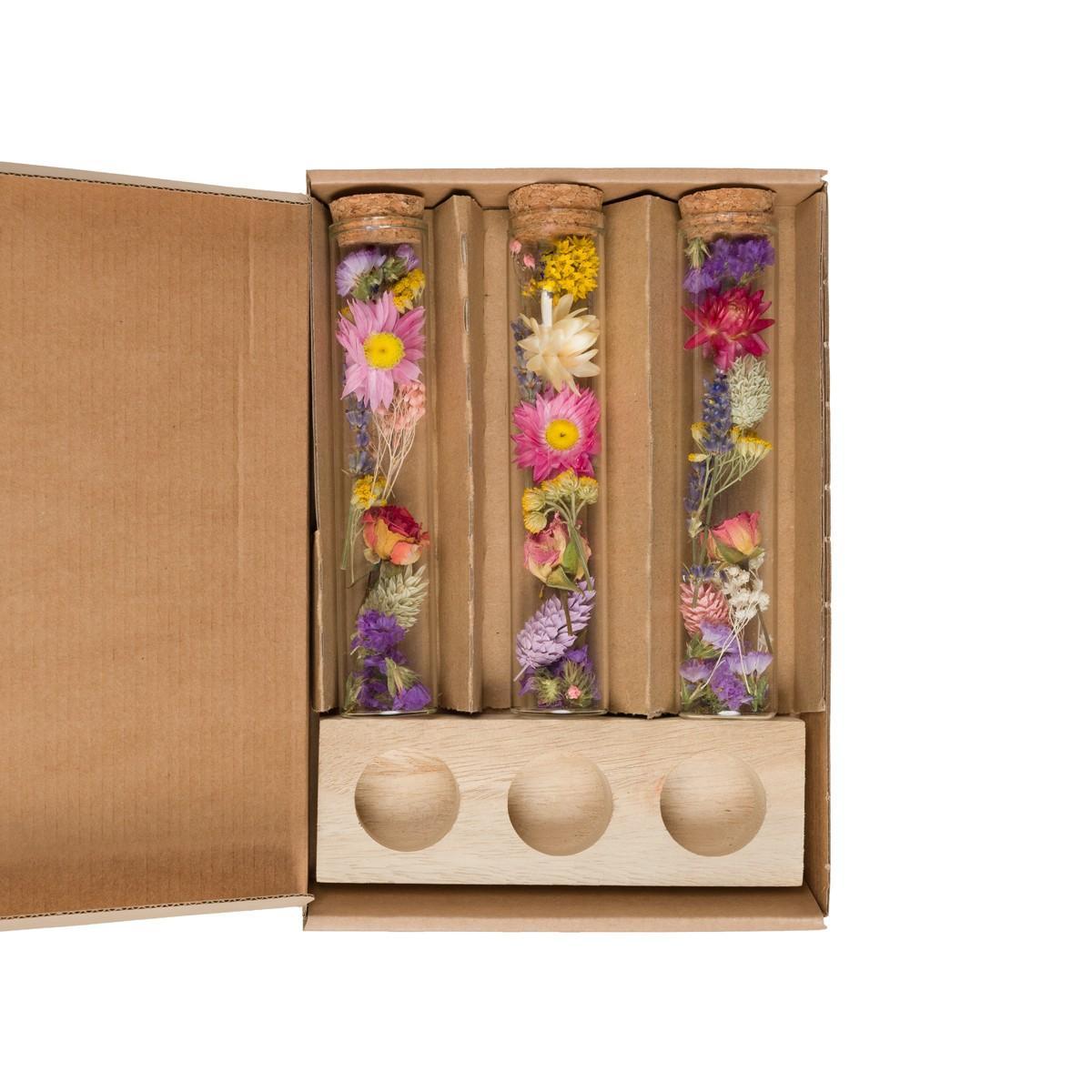 8x Getrocknete Blumen - Message in a Box Large - Multi -  ↨15cm